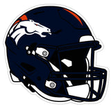 Denver Broncos Helmet Auto Decal - Denver Broncos