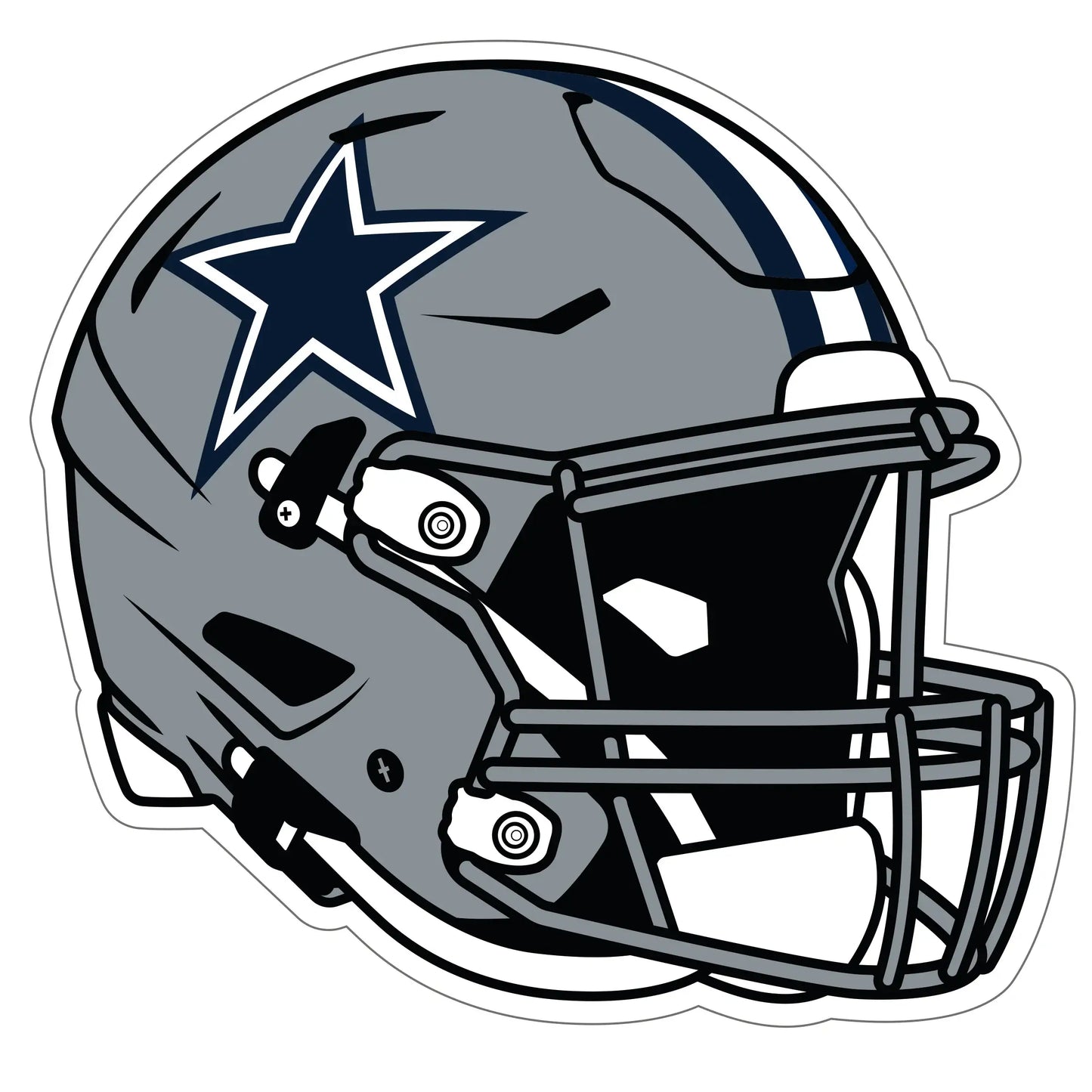 Dallas Cowboys Helmet Auto Decal - Dallas Cowboys - Flyclothing LLC
