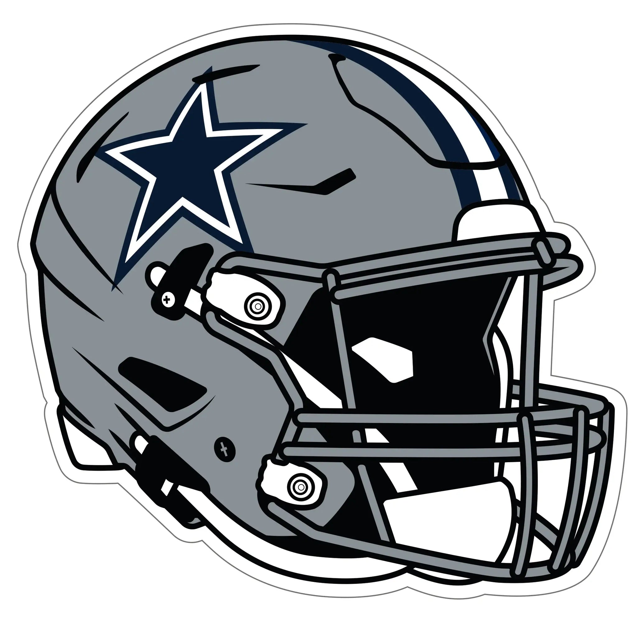 Dallas Cowboys Helmet Auto Decal - Dallas Cowboys - Flyclothing LLC