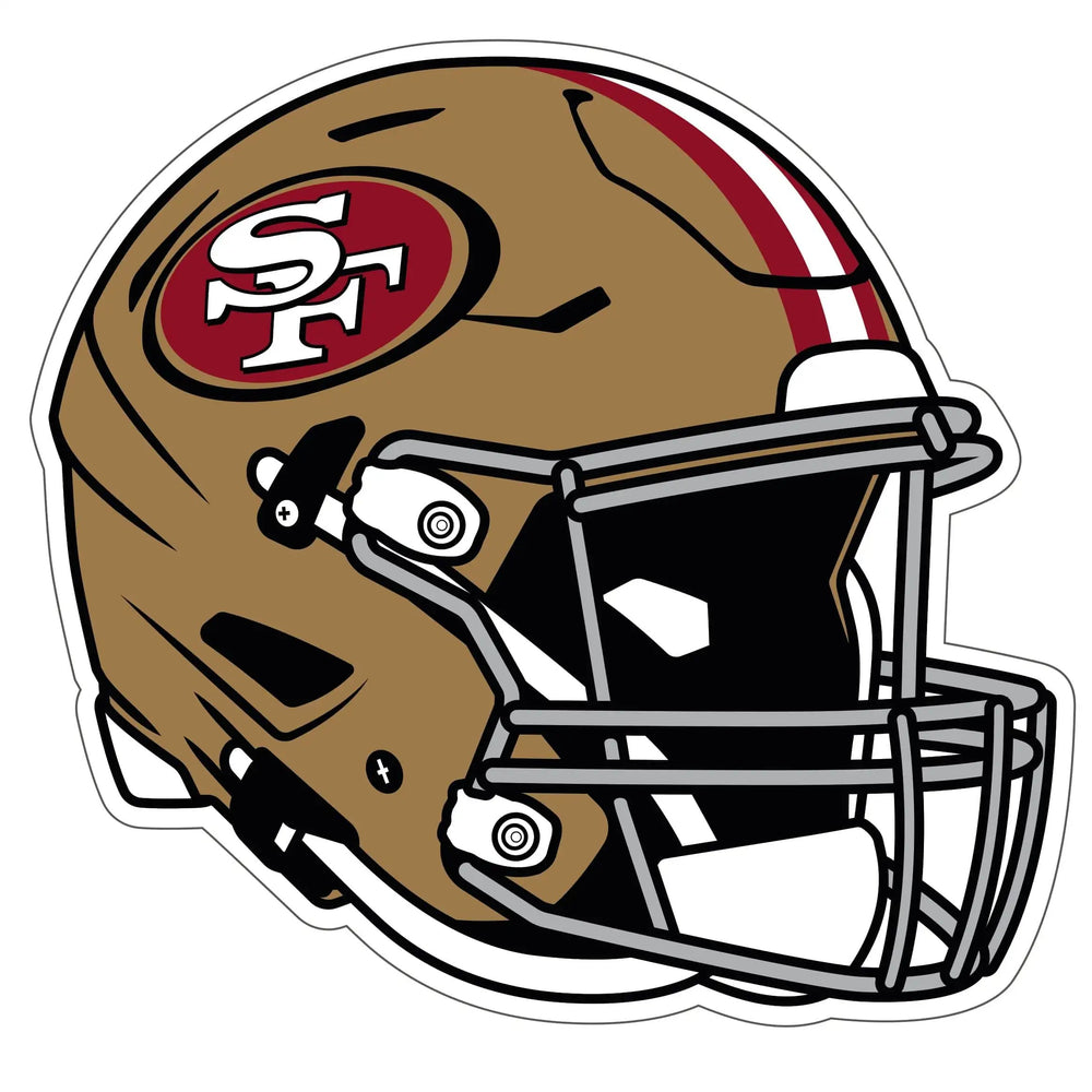 San Francisco 49ers Helmet Auto Decal - San Francisco 49ers