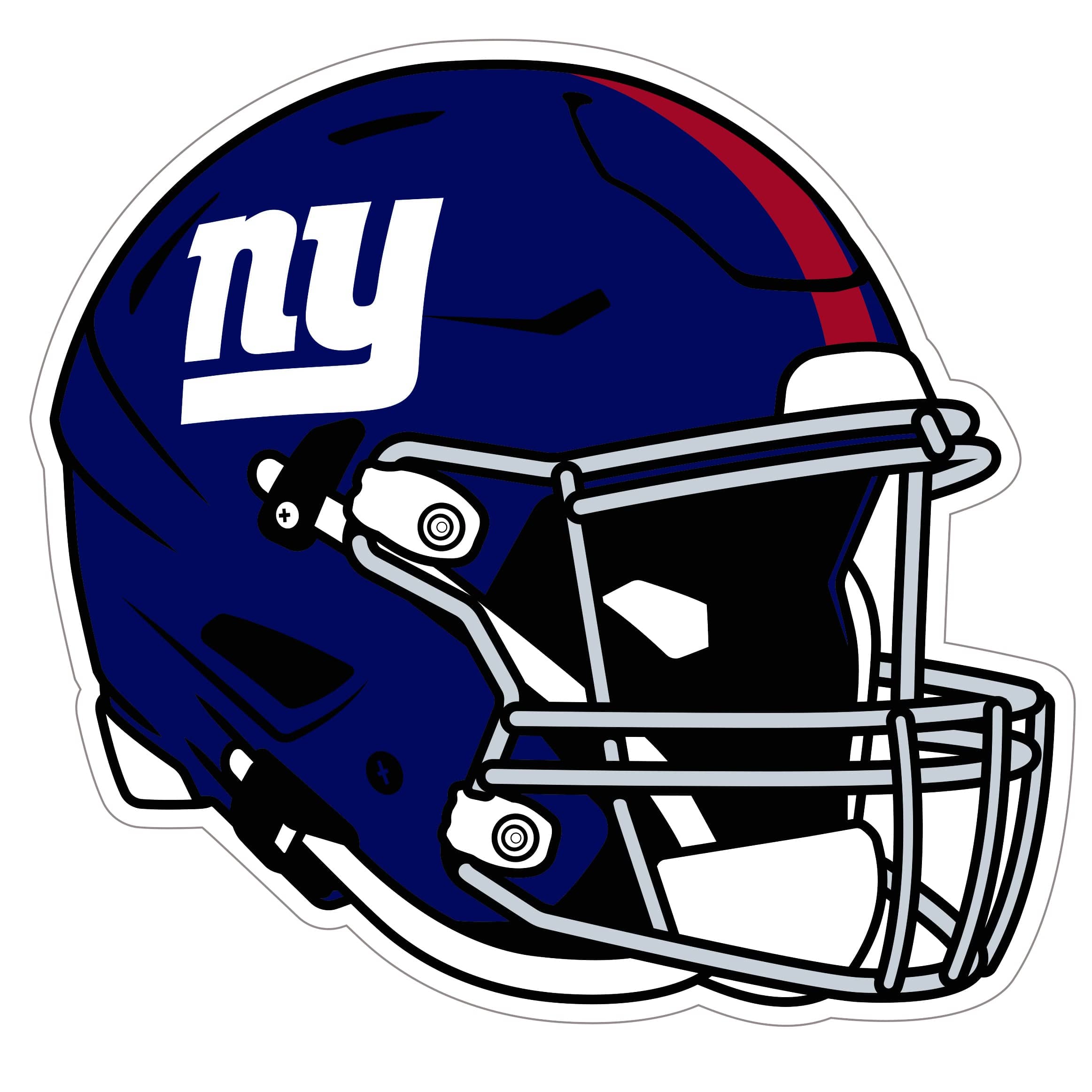 New York Giants Helmet Auto Decal - New York Giants