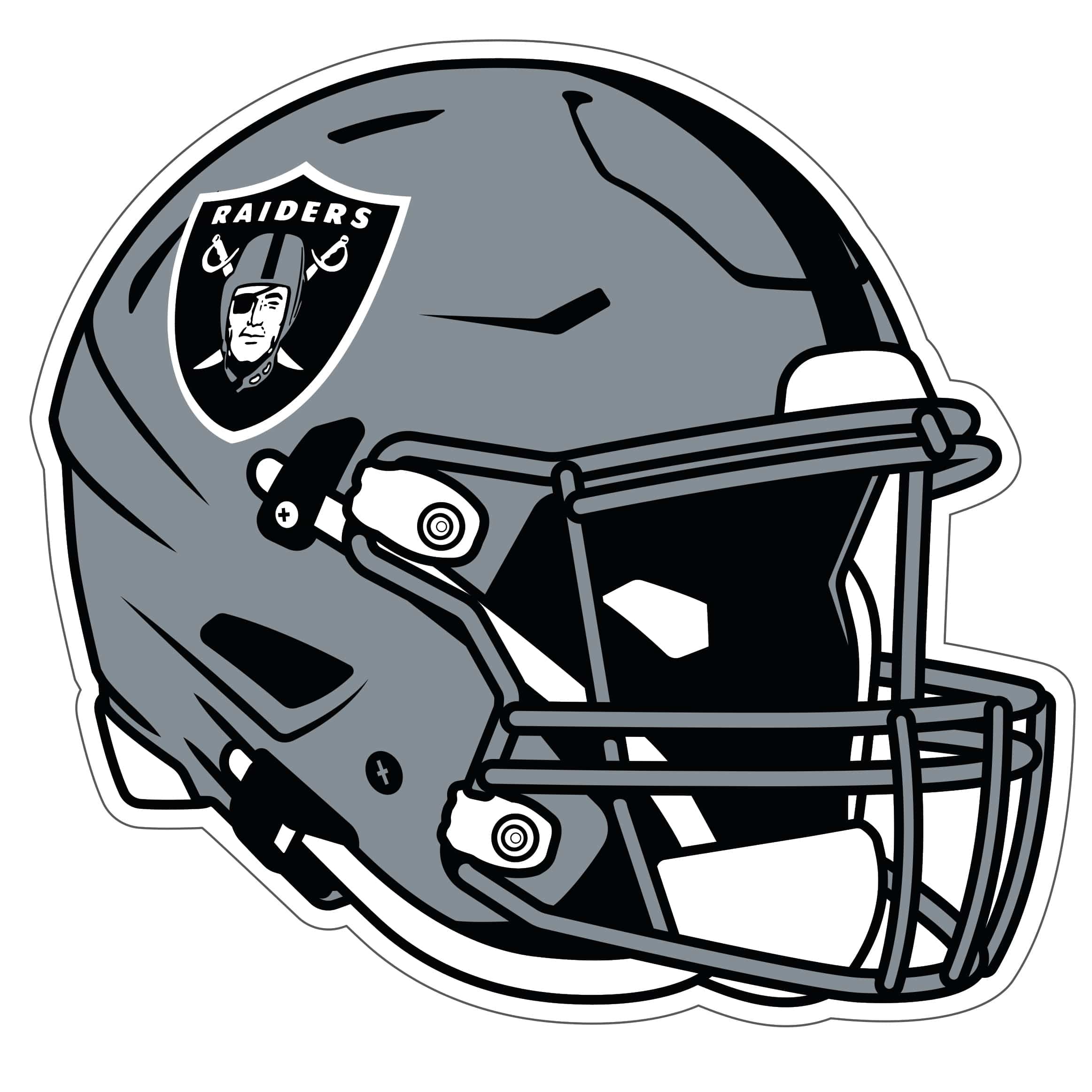 Las Vegas Raiders Helmet Auto Decal - Las Vegas Raiders