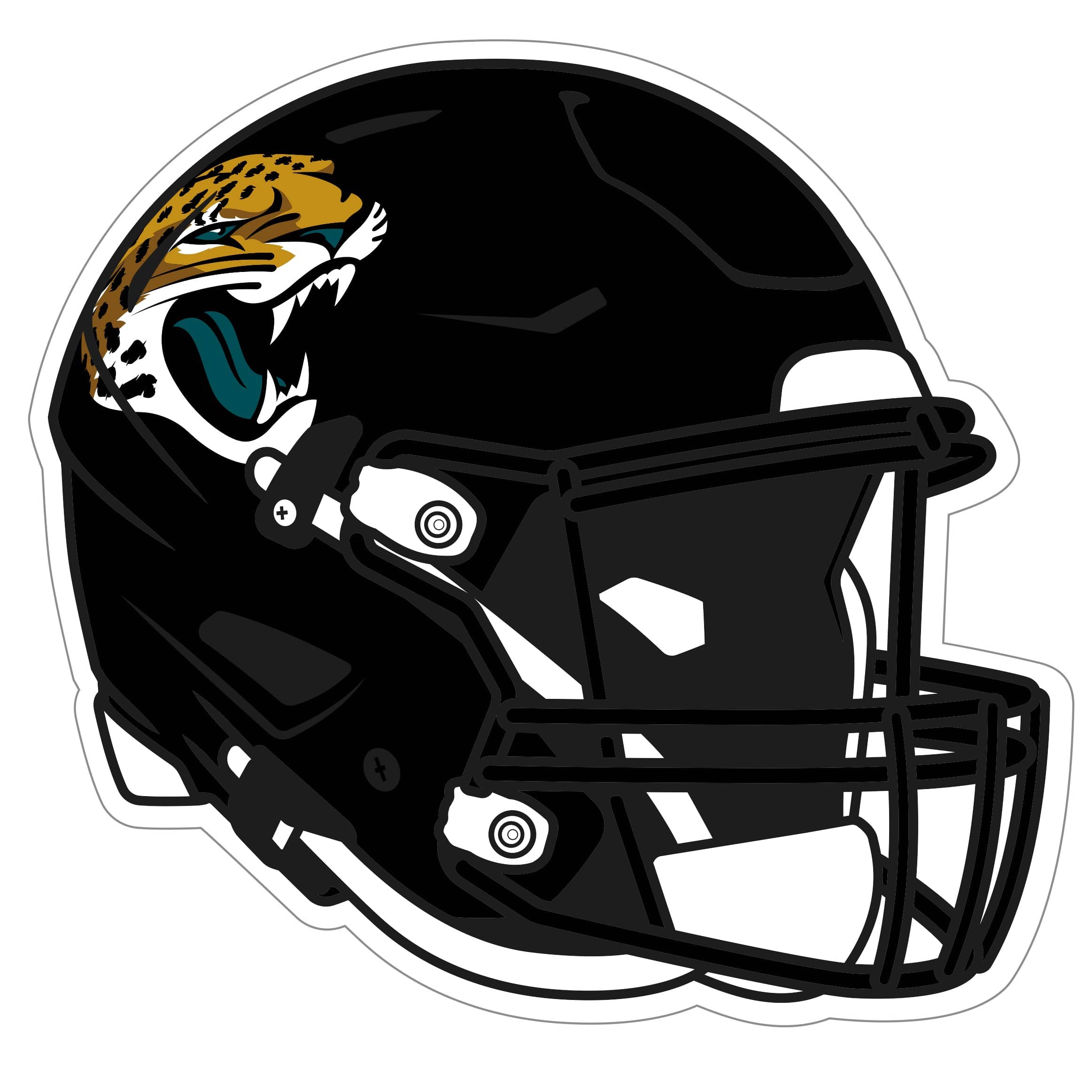 Jacksonville Jaguars Helmet Auto Decal - Jacksonville Jaguars