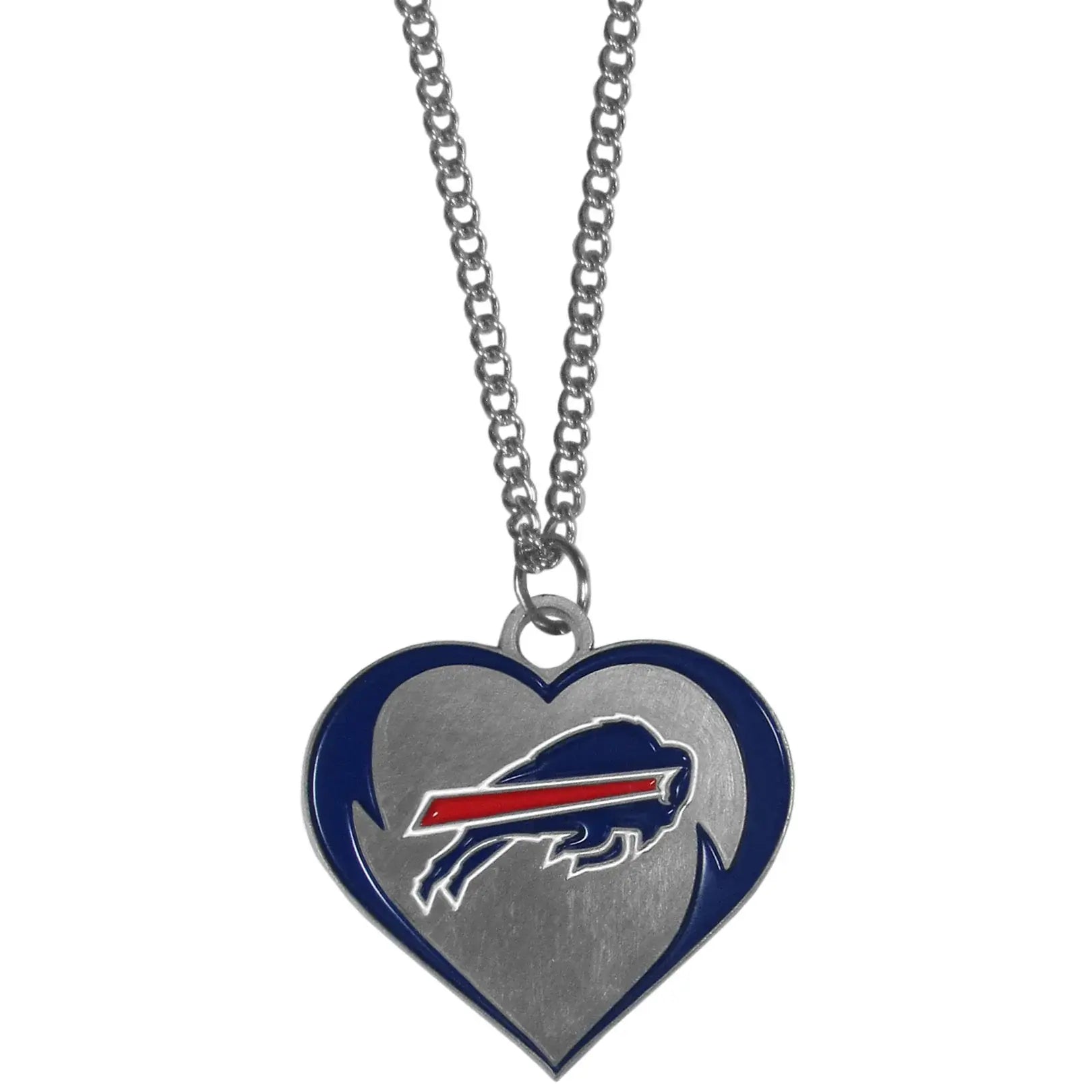 Buffalo Bills Heart Necklace - Buffalo Bills - Flyclothing LLC