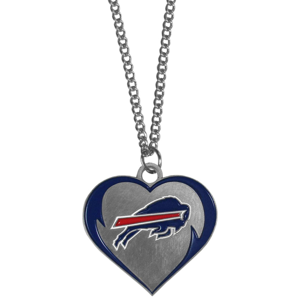 Buffalo Bills Heart Necklace - Buffalo Bills - Flyclothing LLC