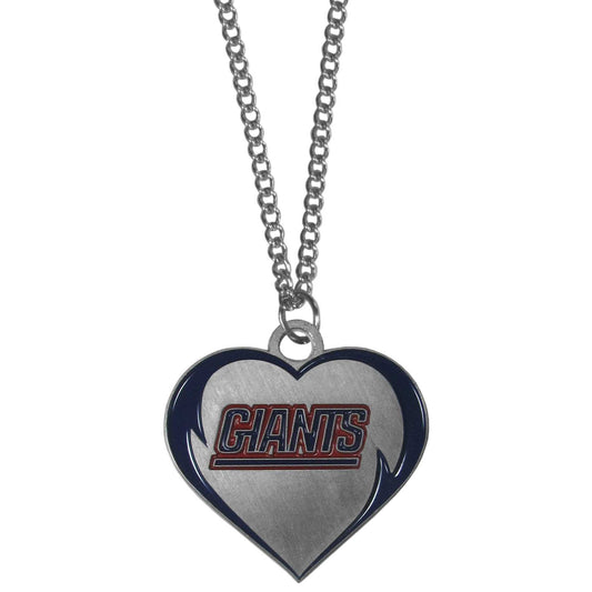 New York Giants Heart Necklace - New York Giants - Flyclothing LLC