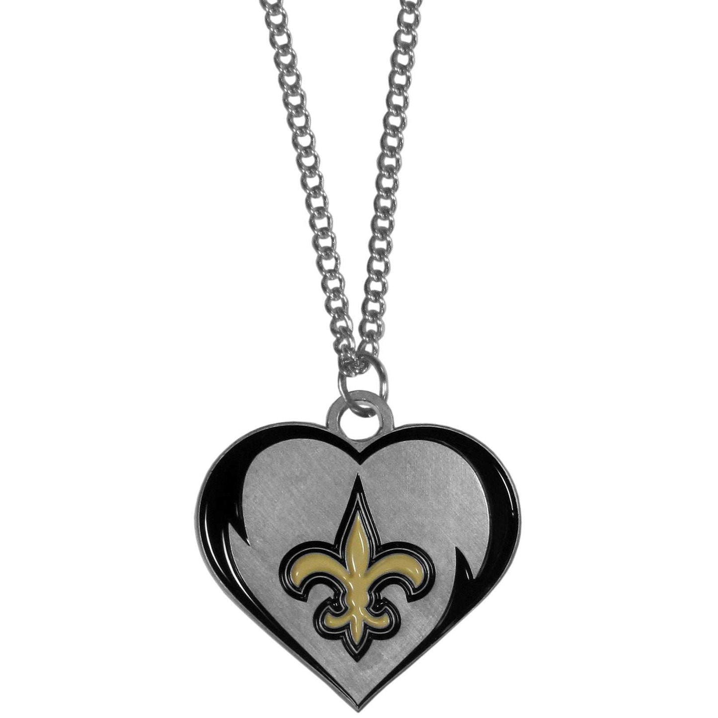 New Orleans Saints Heart Necklace - New Orleans Saints - Flyclothing LLC