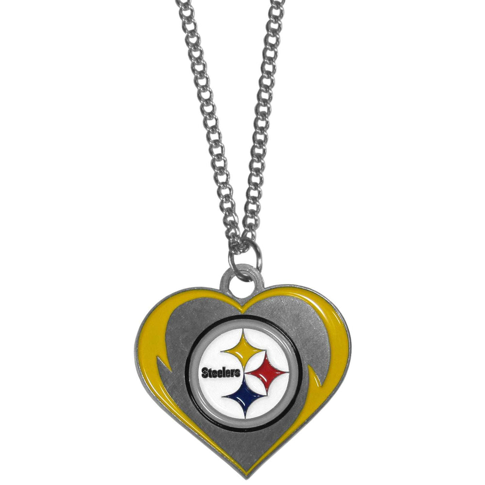 Pittsburgh Steelers Heart Necklace - Pittsburgh Steelers - Flyclothing LLC