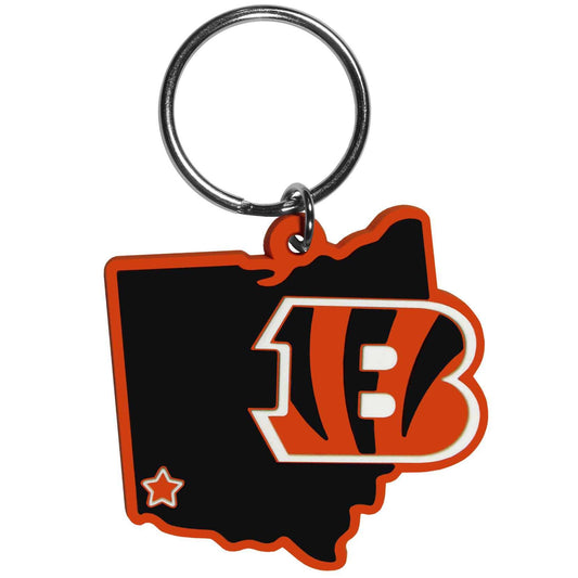 Cincinnati Bengals Home State Flexi Key Chain - Cincinnati Bengals - Flyclothing LLC