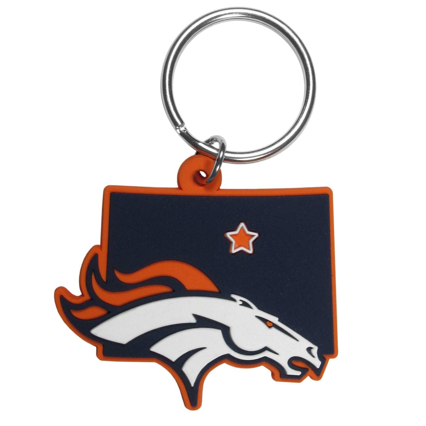 Denver Broncos Home State Flexi Key Chain - Denver Broncos - Flyclothing LLC