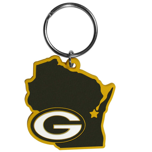Green Bay Packers Home State Flexi Key Chain - Green Bay Packers - Flyclothing LLC