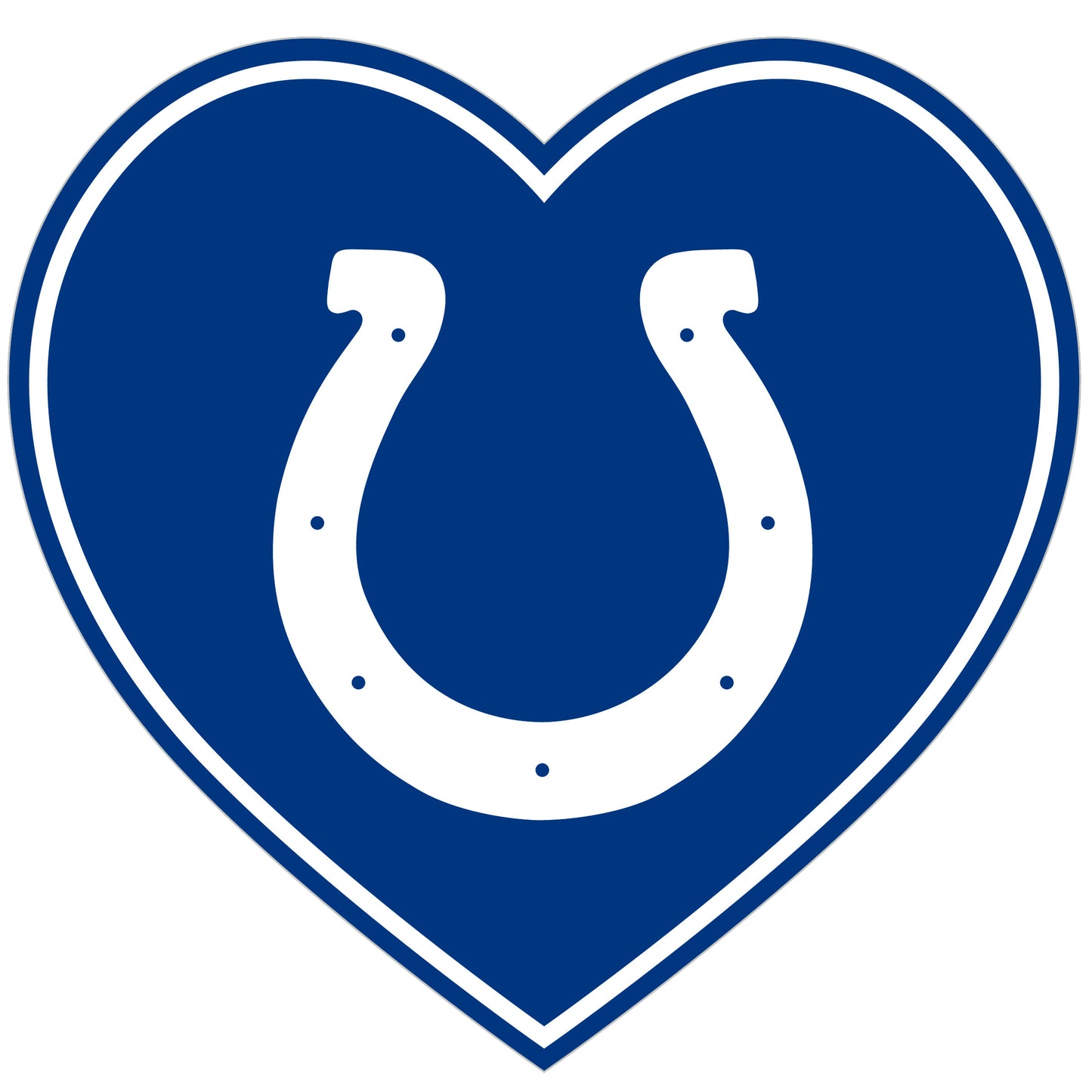 Indianapolis Colts Heart Decal