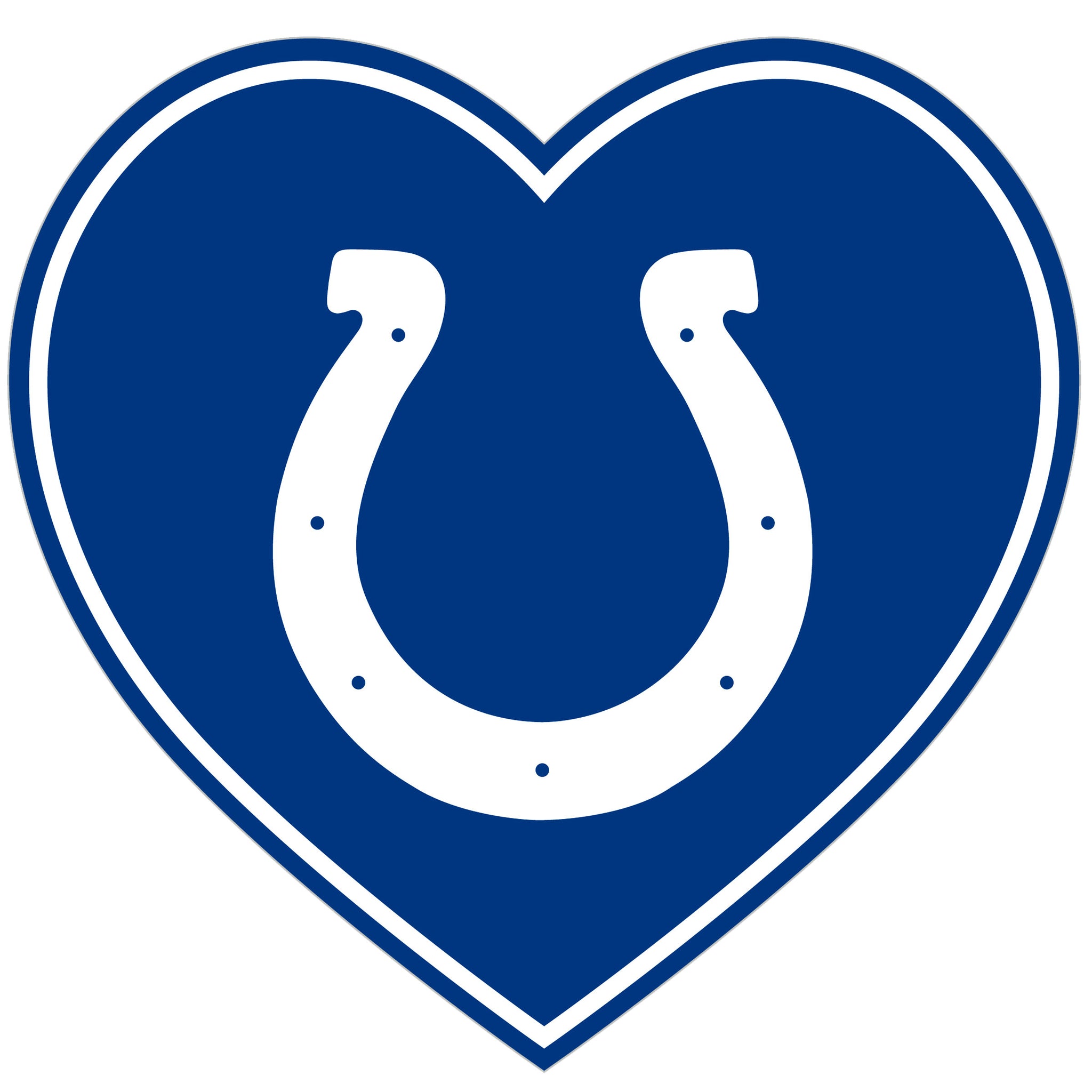 Indianapolis Colts Heart Decal