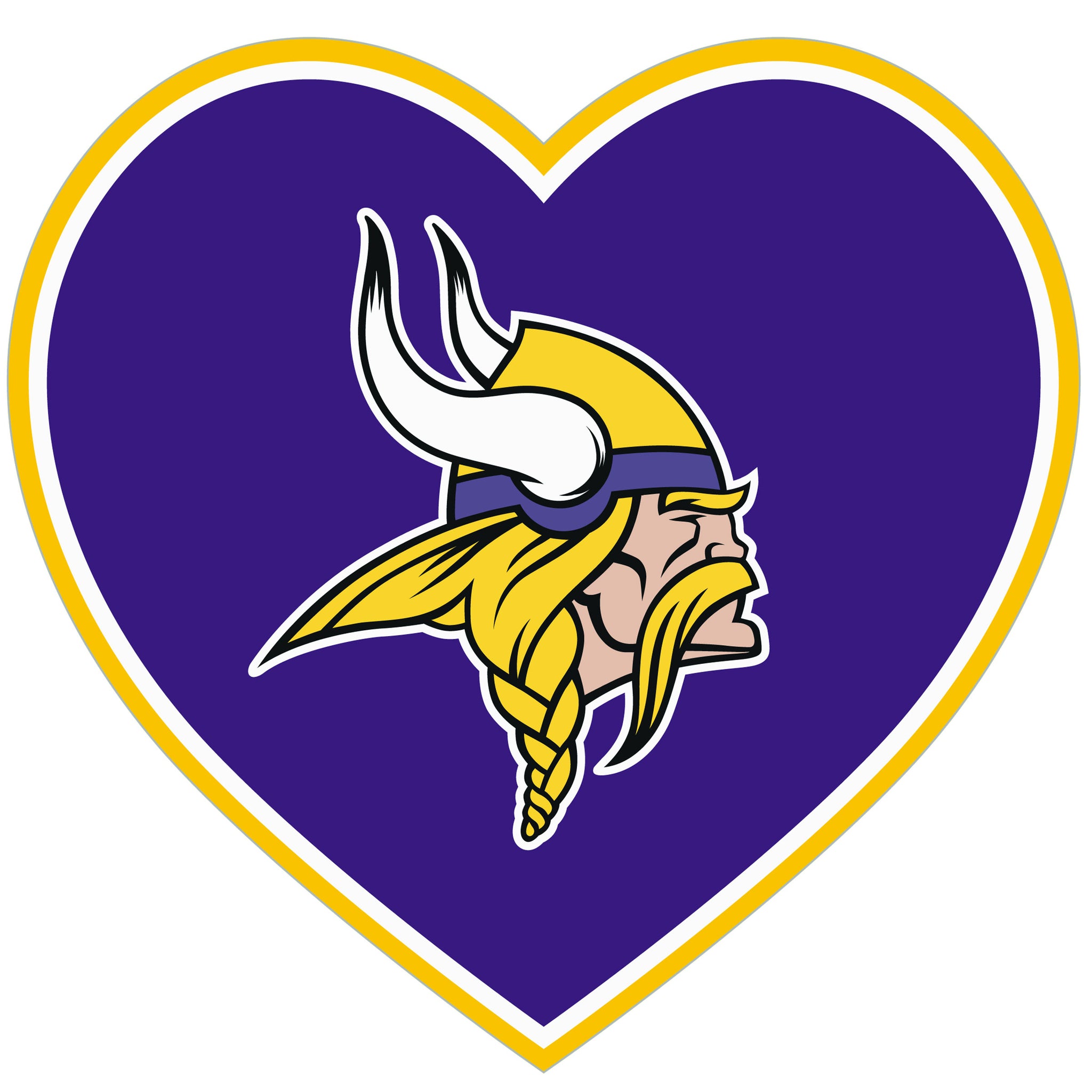 Minnesota Vikings Heart Decal