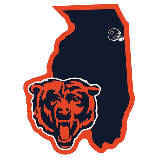 Chicago Bears Home State Decal - Chicago Bears - Flyclothing LLC