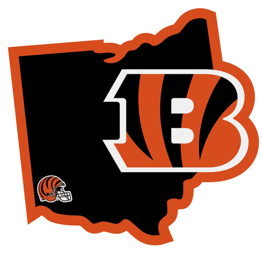 Cincinnati Bengals Home State Decal - Cincinnati Bengals - Flyclothing LLC