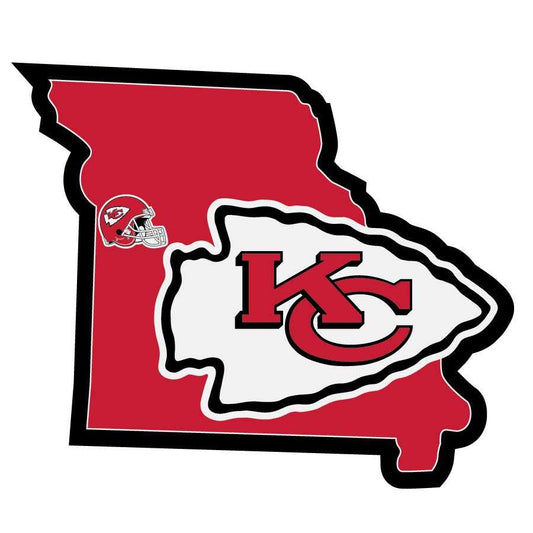 Kansas City Chiefs Home State Decal - Kansas City Chiefs - Flyclothing LLC