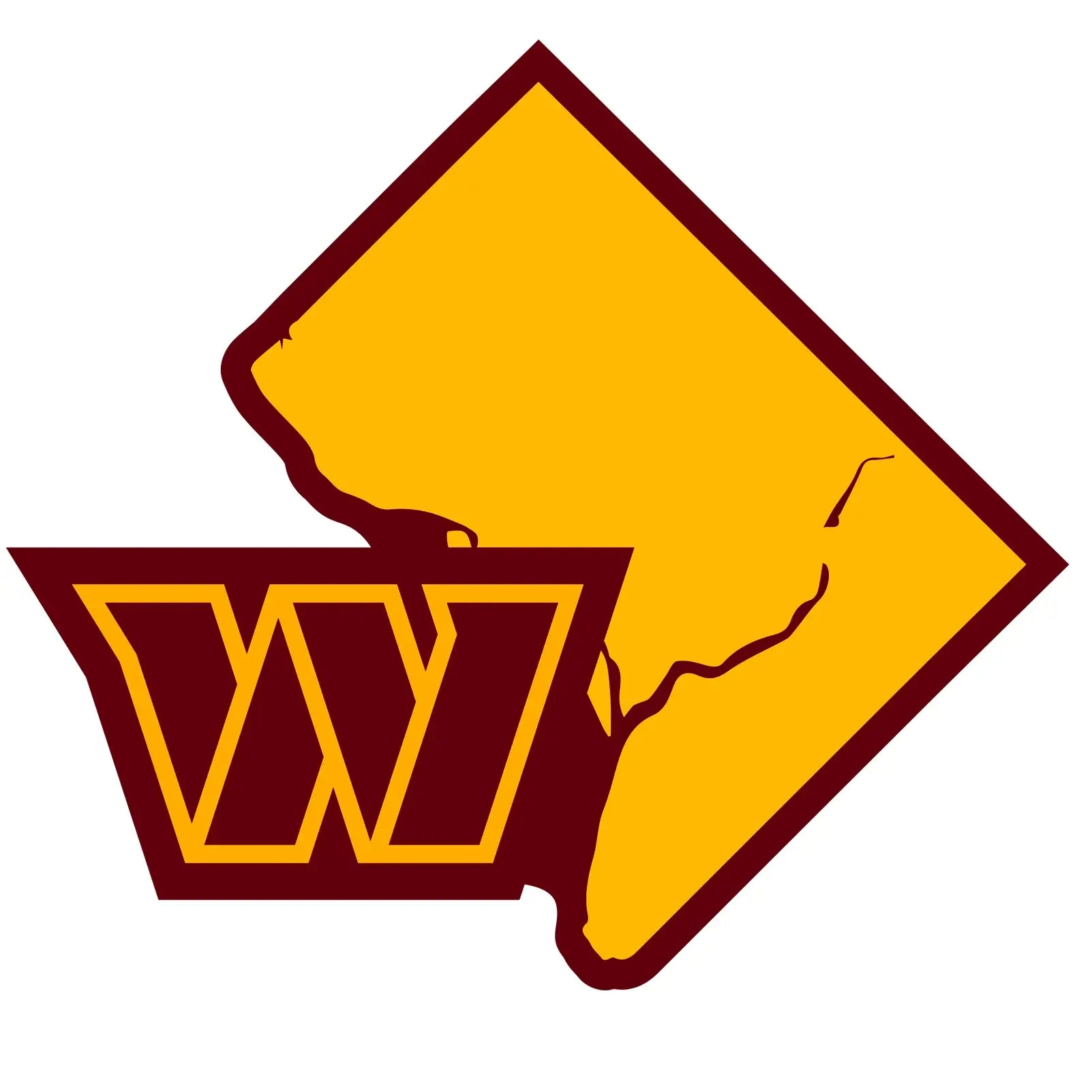Washington Commanders Home State Decal - Washington Commanders - Flyclothing LLC