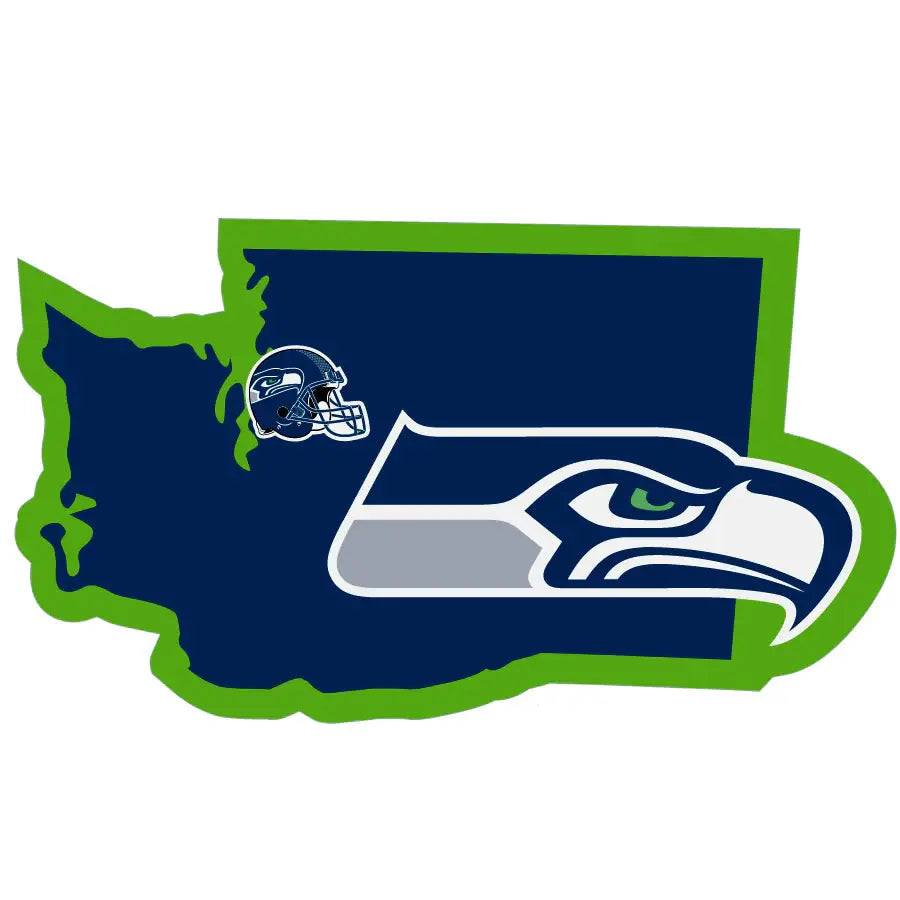Seattle Seahawks Home State Decal - Seattle Seahawks - Flyclothing LLC