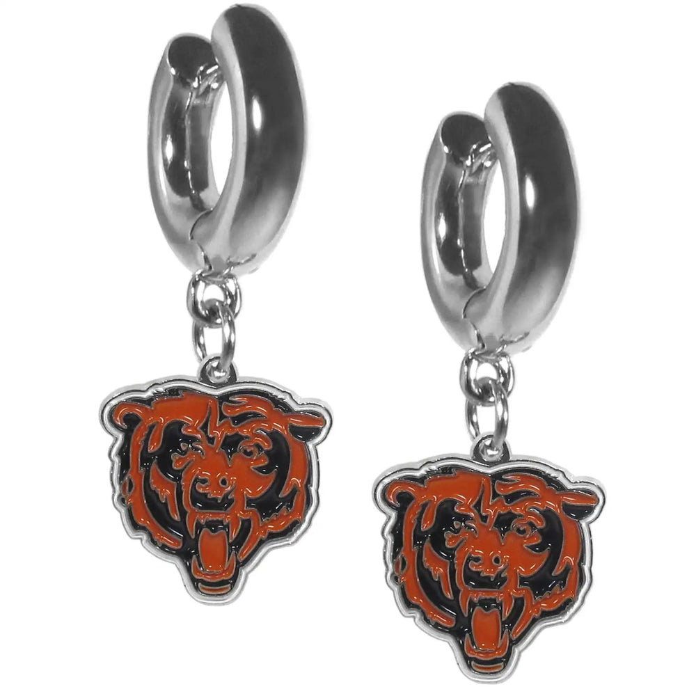 Chicago Bears Huggie Hoop Earrings - Chicago Bears