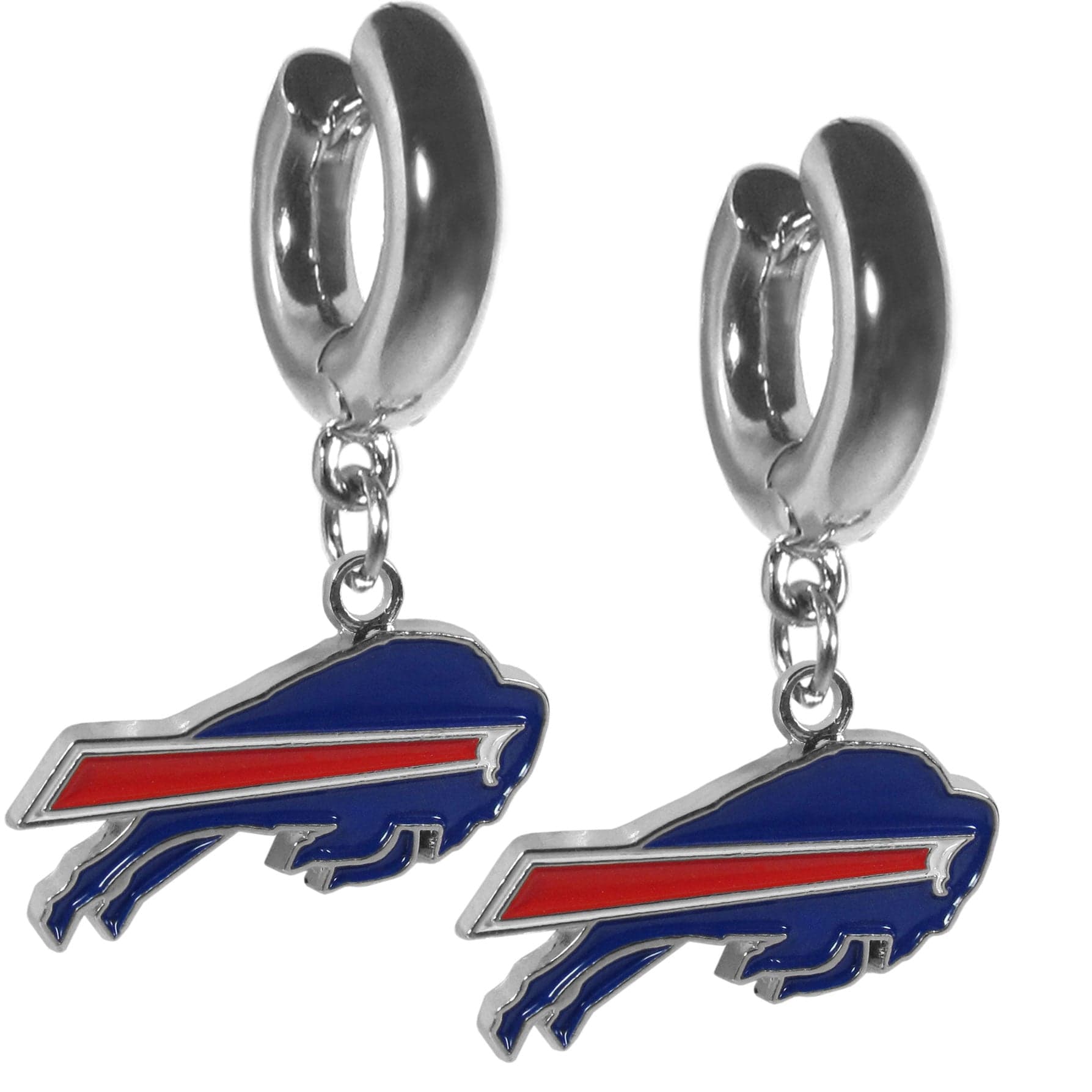 Buffalo Bills Huggie Hoop Earrings - Buffalo Bills