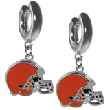 Cleveland Browns Huggie Hoop Earrings - Cleveland Browns