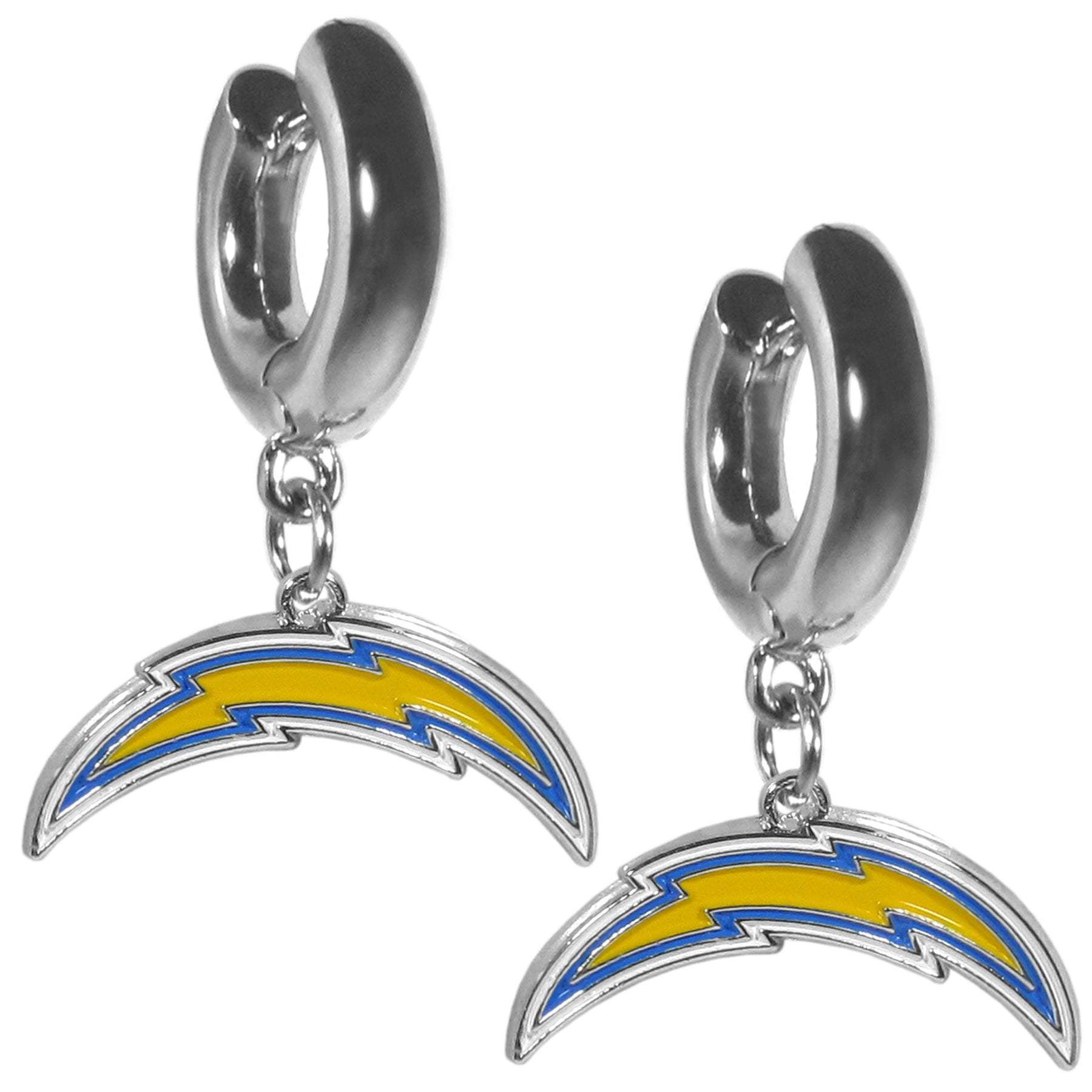 Los Angeles Chargers Huggie Hoop Earrings - Los Angeles Chargers - Flyclothing LLC