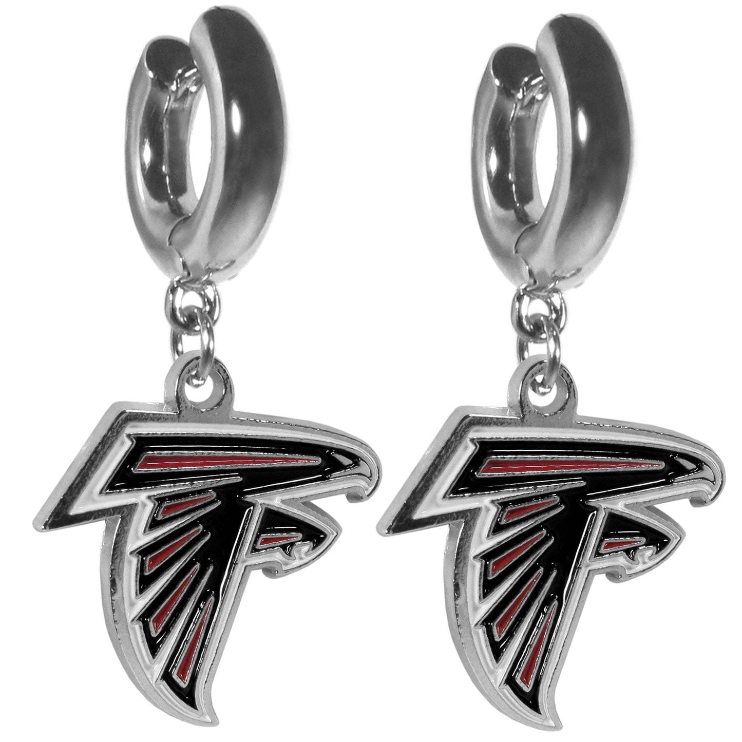 Atlanta Falcons Huggie Hoop Earrings - Atlanta Falcons - Flyclothing LLC