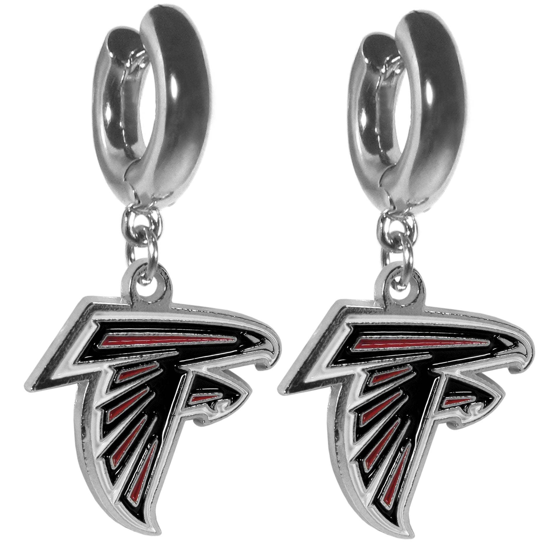 Atlanta Falcons Huggie Hoop Earrings - Atlanta Falcons - Flyclothing LLC