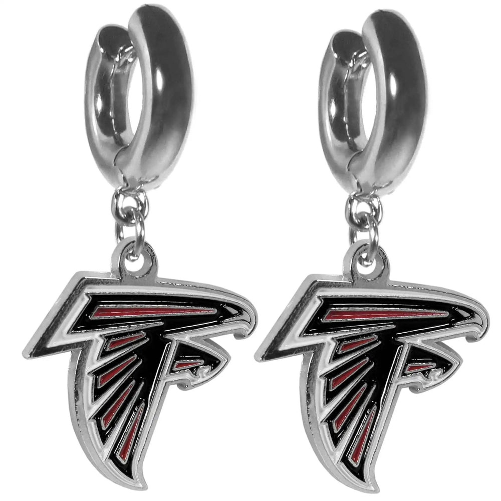 Atlanta Falcons Huggie Hoop Earrings - Atlanta Falcons