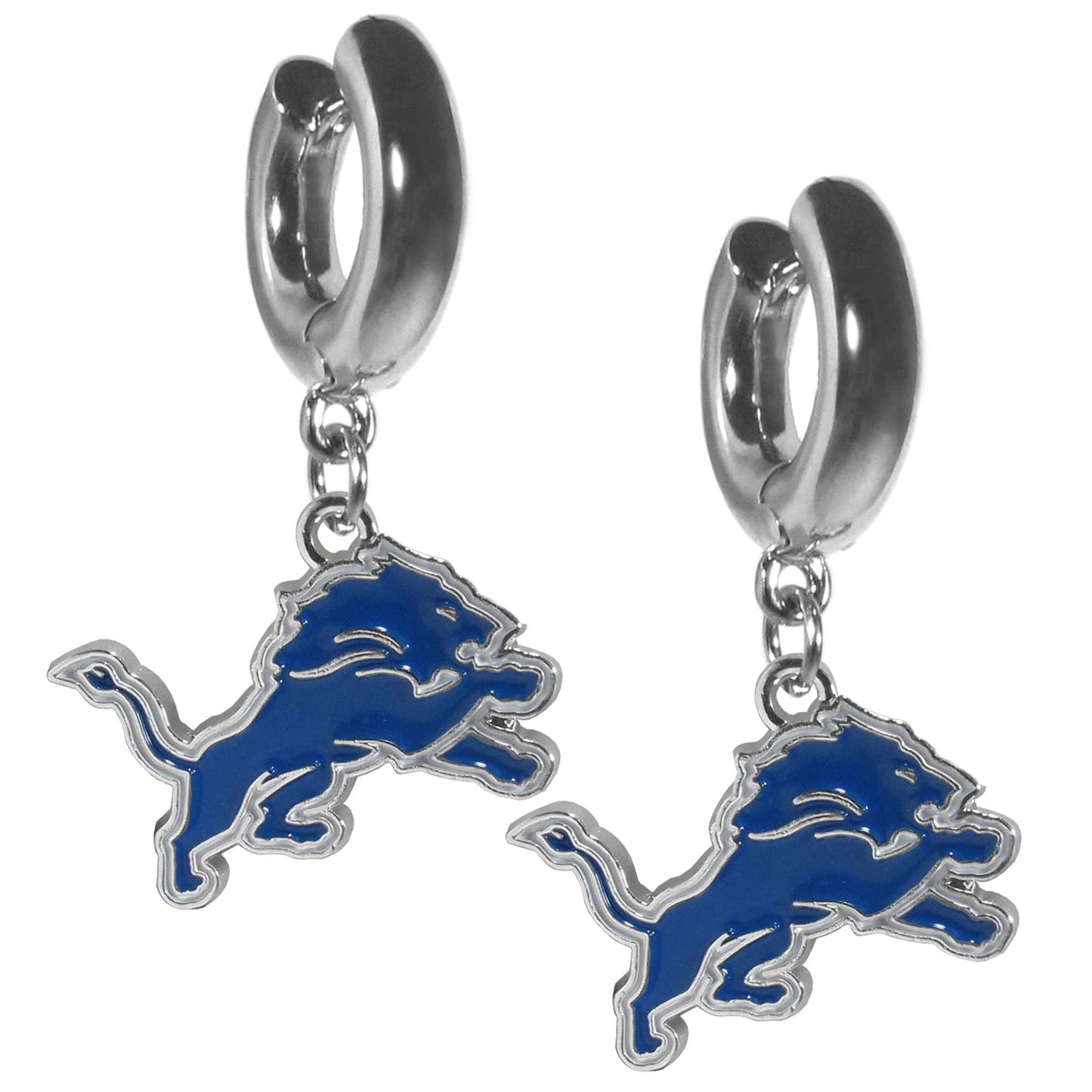 Detroit Lions Huggie Hoop Earrings - Detroit Lions - Flyclothing LLC