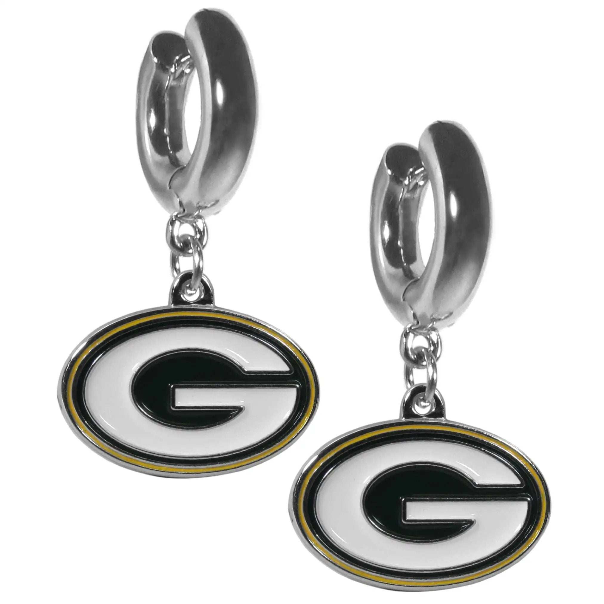 Green Bay Packers Huggie Hoop Earrings - Green Bay Packers - Flyclothing LLC