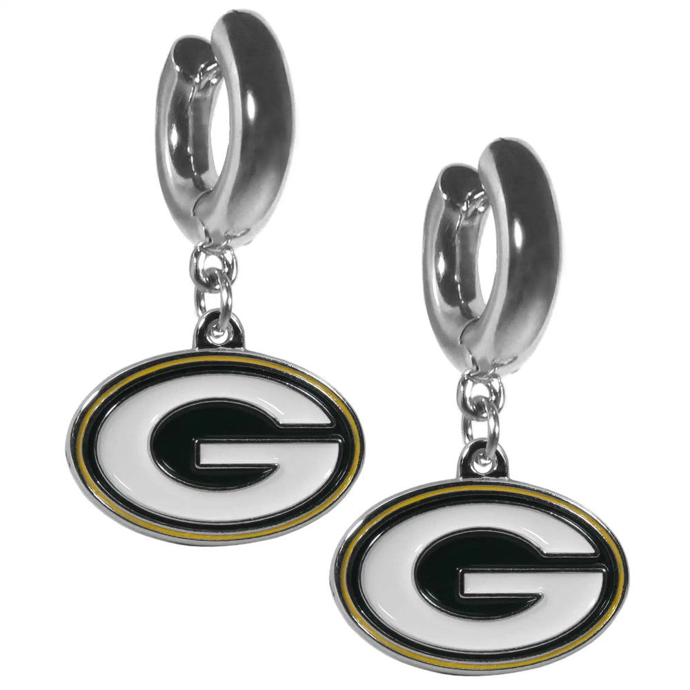 Green Bay Packers Huggie Hoop Earrings - Green Bay Packers