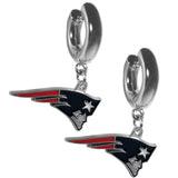 New England Patriots Huggie Hoop Earrings - New England Patriots
