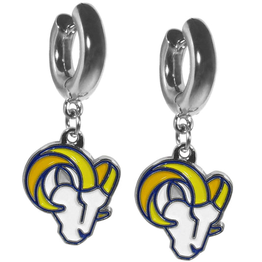 Los Angeles Rams Huggie Hoop Earrings - Los Angeles Rams - Flyclothing LLC