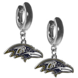 Baltimore Ravens Huggie Hoop Earrings - Baltimore Ravens