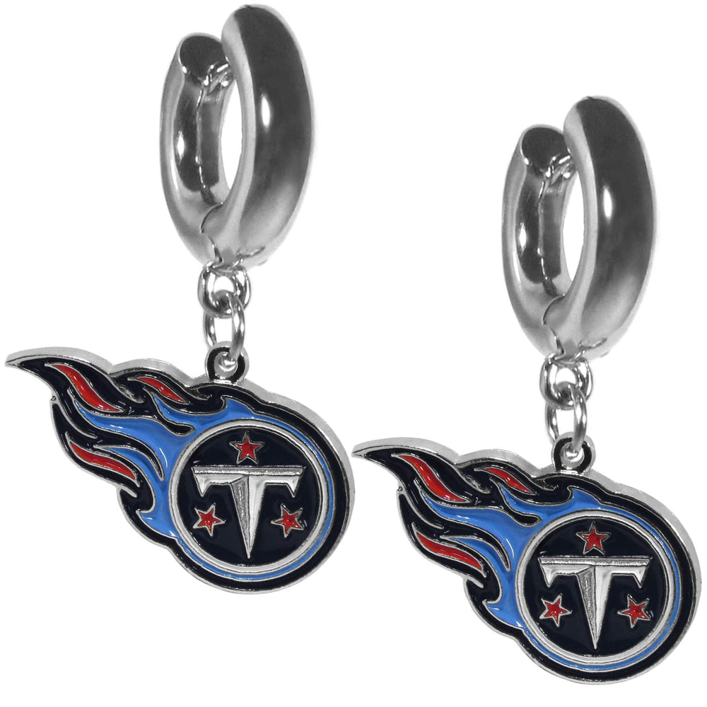 Tennessee Titans Huggie Hoop Earrings - Tennessee Titans