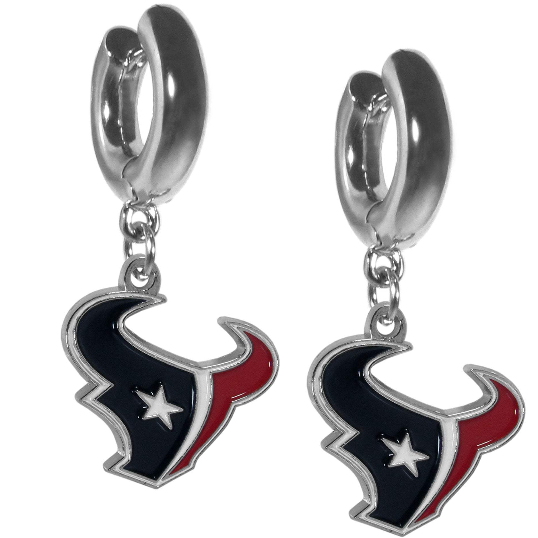 Houston Texans Huggie Hoop Earrings - Houston Texans - Flyclothing LLC