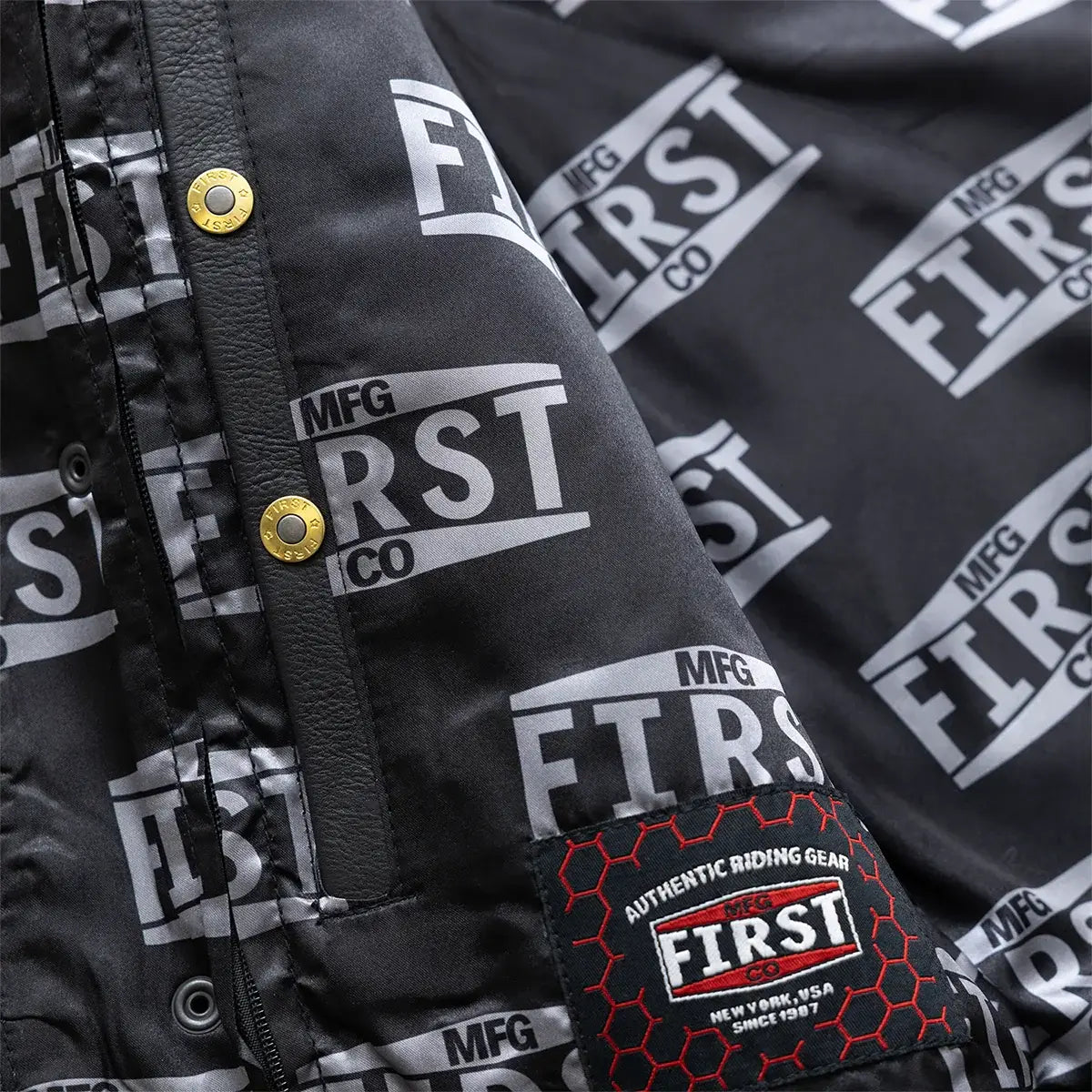 FMCo Men's Signature Leather Vest - First Manufacturing Company - Flyclothing LLC