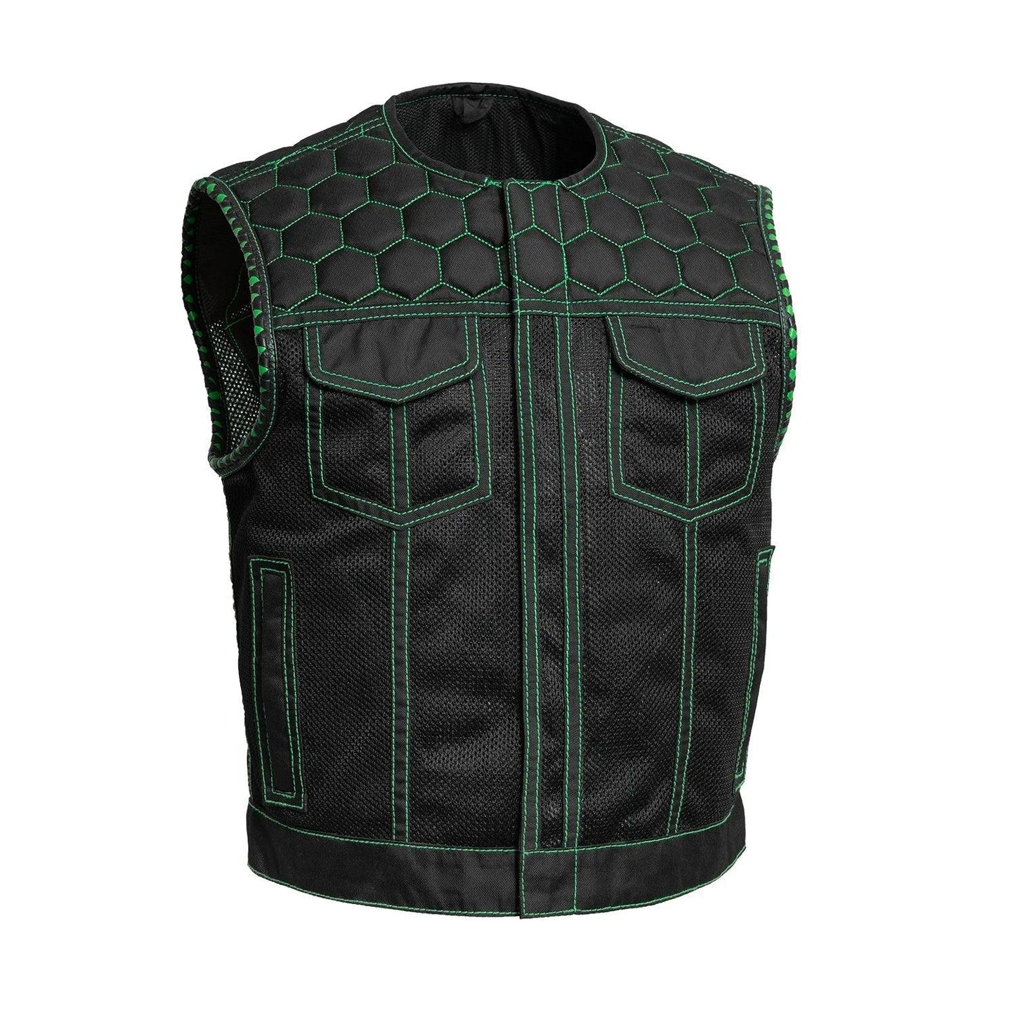 Lowside Hornet Moto Mesh Men's Club Style Vest - First Manufacturing Company - Flyclothing LLC