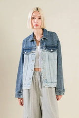 A BAR SONG DENIM JACKET - Flying Tomato - Flyclothing LLC