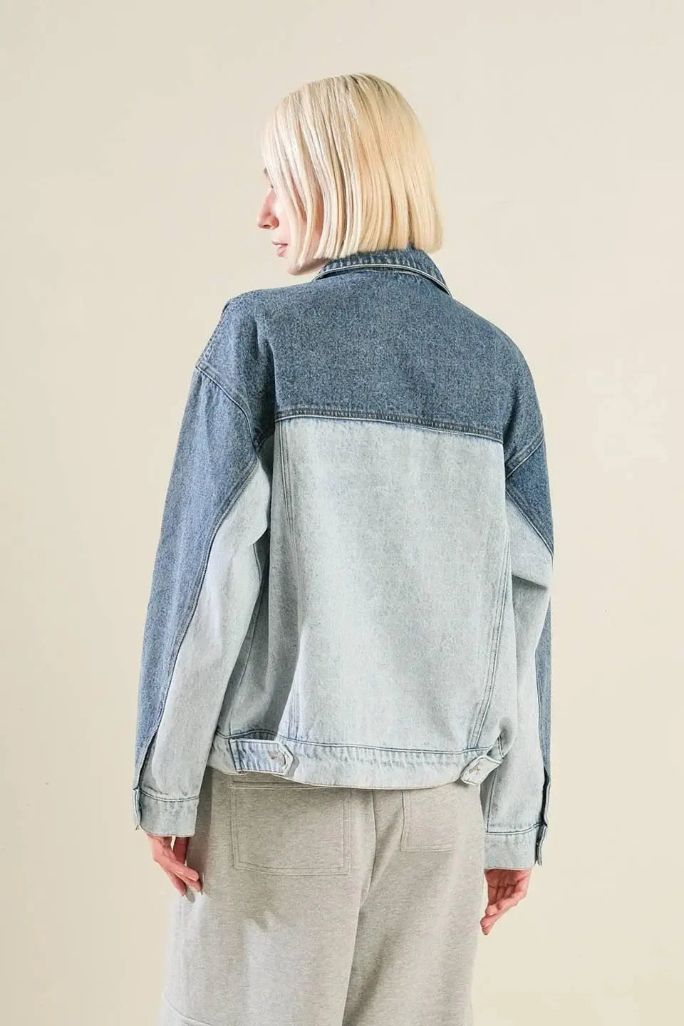 A BAR SONG DENIM JACKET - Flying Tomato - Flyclothing LLC