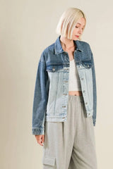 A BAR SONG DENIM JACKET - Flying Tomato - Flyclothing LLC