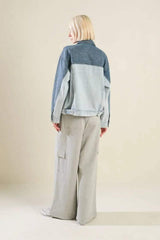 A BAR SONG DENIM JACKET - Flying Tomato - Flyclothing LLC