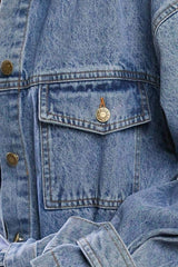 BREATHTAKING CHARM DENIM MIDI JACKET - Flying Tomato - Flyclothing LLC