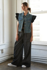 AUTHENTIC MOMENTS DENIM VEST - Flying Tomato - Flyclothing LLC