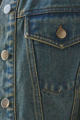 AUTHENTIC MOMENTS DENIM VEST - Flying Tomato - Flyclothing LLC
