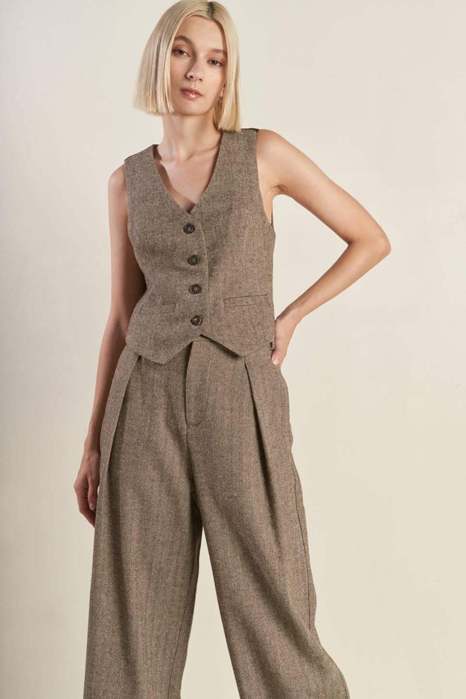 VIBRANT DAZE WOVEN VEST - Flying Tomato - Flyclothing LLC