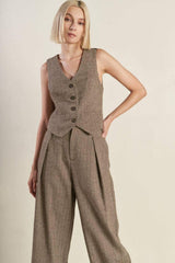 VIBRANT DAZE WOVEN VEST - Flying Tomato - Flyclothing LLC