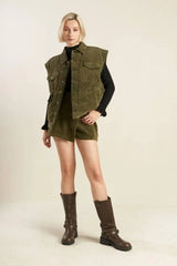 ESCAPING REALITY CORDUROY VEST - Flying Tomato - Flyclothing LLC